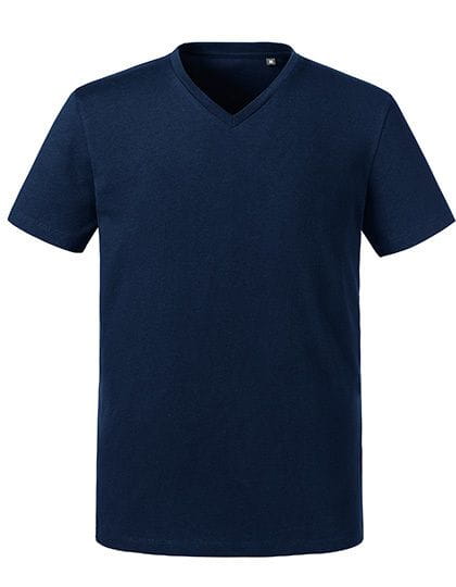 Men´s Pure Organic V-Neck Tee French Navy