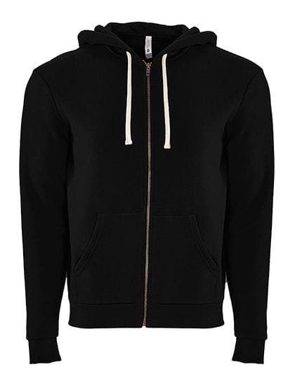 Unisex 80/20 Fleece Zip Hoody Black