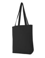 Canvas Carrier Bag Long Handle Black