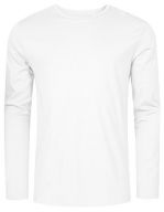 Men´s Roundneck T-Shirt Longsleeve White