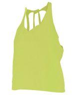 Woman Shaki Top Yellow Fluor