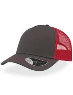 Rapper Canvas Cap Dark Grey / Red