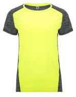 Zolder Woman T-Shirt Fluor Yellow 221 / Heather Black 243