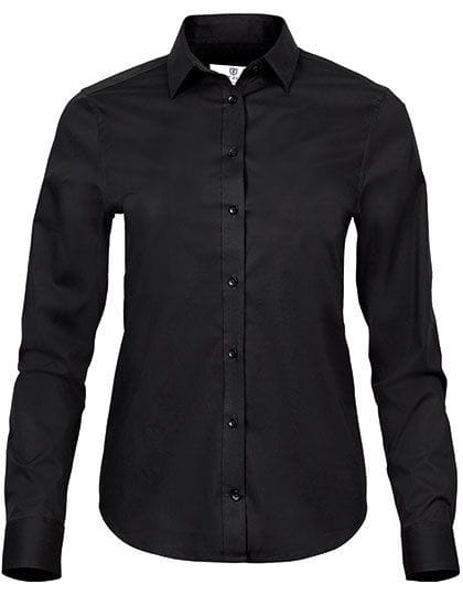 Womens Stretch Luxury Shirt Black