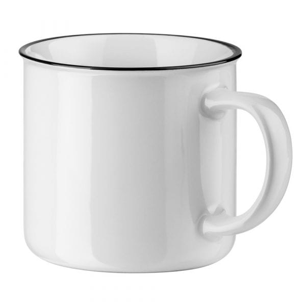 VERNON WHITE. Tasse aus Keramik 360 ml