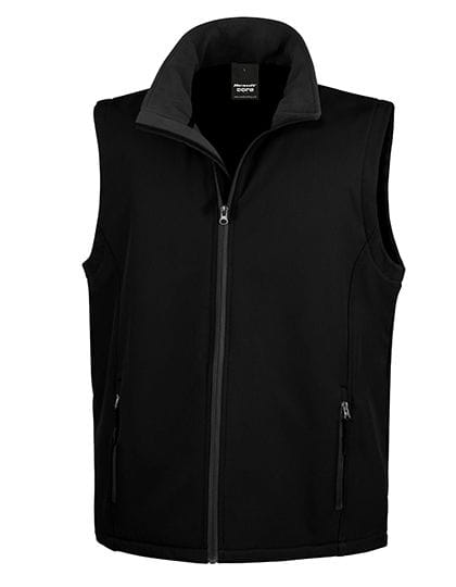 Printable Soft Shell Bodywarmer Black / Black