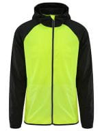 Unisex Cool Contrast Windshield Jacket Electric Yellow / Jet Black