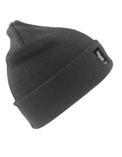 Heavyweight Thinsulate Woolly Ski Hat Charcoal Grey