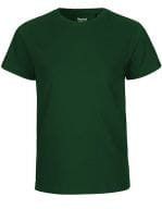 Kids` Short Sleeve T-Shirt Bottle Green