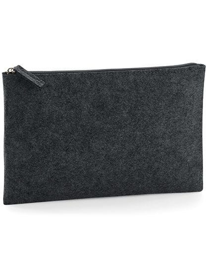 Felt Accessory Pouch Charcoal Melange