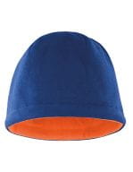 Reversible Fleece Skull Hat Navy / Orange