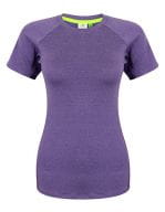 Ladies` Slim Fit T-Shirt Purple Marl / Purple