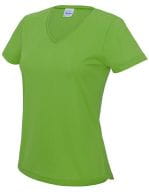 V Neck Girlie Cool T Lime Green