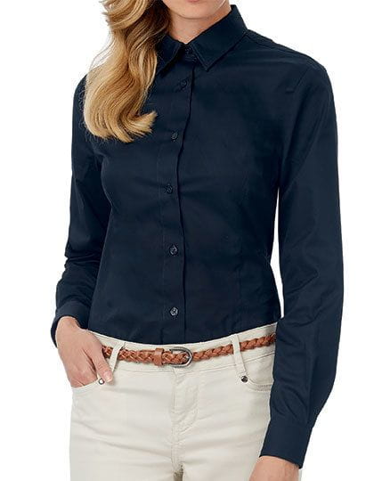 Twill Shirt Sharp Long Sleeve / Women