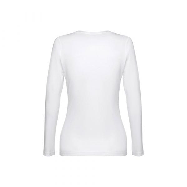 THC BUCHAREST WOMEN WH. Damen Langarm t-Shirt Weiß