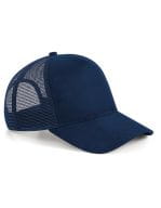 Suede Snapback Trucker French Navy