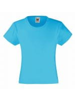 Girls Valueweight T Azure Blue