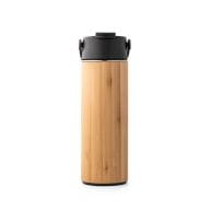 LAVER. Isolierflasche aus Bambus 440ml Schwarz