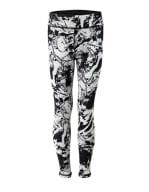 Kids` Reversible Workout Leggings Black / Black Print