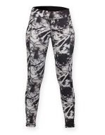 Women`s Reversible Work-Out Leggings Black / Black Print