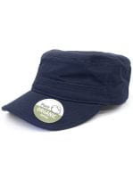 Organic Cotton Army Cap washed Navy
