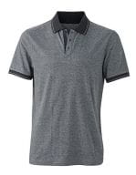 Men`s Heather Polo Black Melange / Black