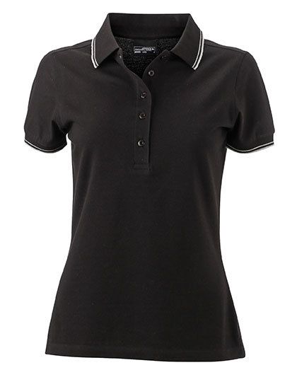 Ladies` Polo Black / White