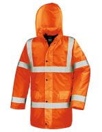 Hi Viz Motorway Coat Fluorescent Orange