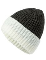 Soft Knitted Beanie Carbon / OffWhite