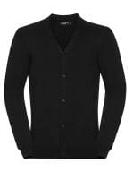 Men`s V-Neck Knitted Cardigan Black