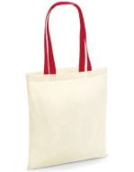 Bag for Life - Contrast Handles Natural / Classic Red