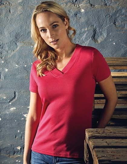 Women`s Rib V-Neck-T