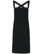 Cross Back Barista Bib Apron Black