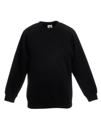 Kids Premium Raglan Sweat Black