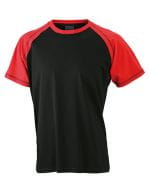 Men`s Raglan-T Black / Red