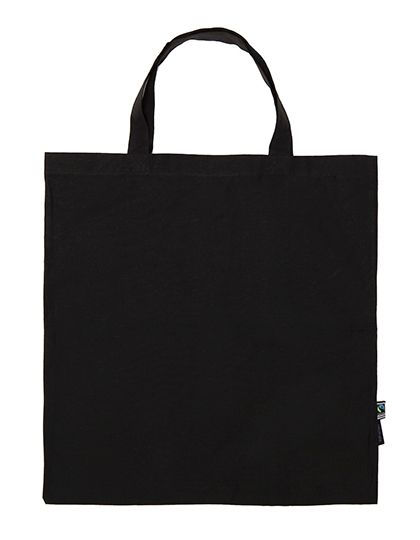 Shopping Bag Short Handles Black