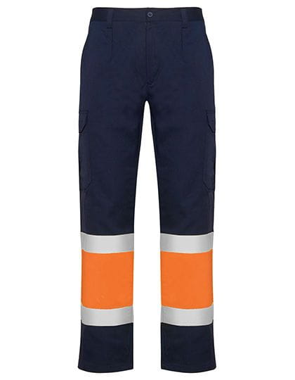 Naos Hi-Viz Trousers Navy Blue 55 / Fluor Orange 223