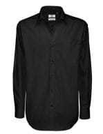 Twill Shirt Sharp Long Sleeve / Men Black