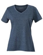 Ladies` Heather T-Shirt Blue Melange