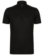 Men´s Slim Fit Stretch Polo Shirt + Wicking Finish Black