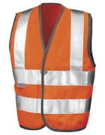Junior Safety Hi-Viz Vest Fluorescent Orange