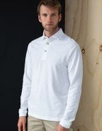 Long Sleeved Cotton Piqué Polo Shirt