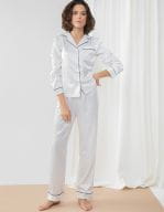 Ladies Satin Long Pyjamas