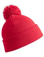 Junior Pom Pom Beanie Red Junior Pom Pom Beanie Red