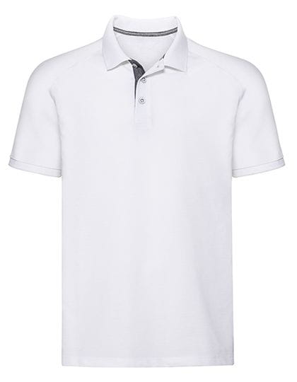 Men`s HD Raglan Polo White