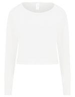 Girlie Cropped Sweat Arctic White