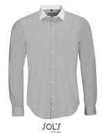 Men`s Long Sleeve End-To-End Shirt Belmont Pearl Grey