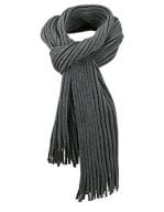 Ribbed Scarf Anthracite / Black