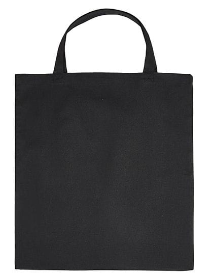 Cotton Bag Short handles Black