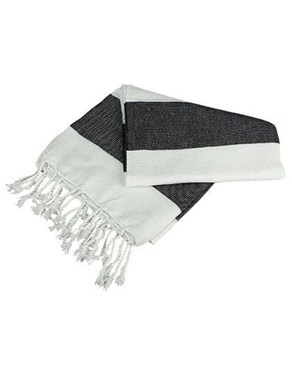Hamamzz® Hamam Towel Antalya White / Black